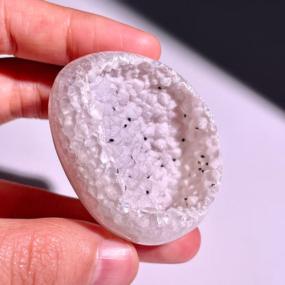 B661◇彩晶マシュマロ エッグ◇52×43×26mm◇天然石・鉱物・パワーストーン