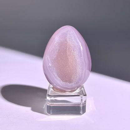 B662◇彩晶マシュマロ エッグ◇51×38×34mm◇天然石・鉱物・パワーストーン