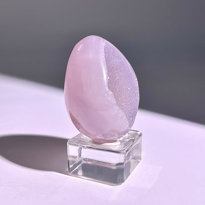 B662◇彩晶マシュマロ エッグ◇51×38×34mm◇天然石・鉱物・パワーストーン