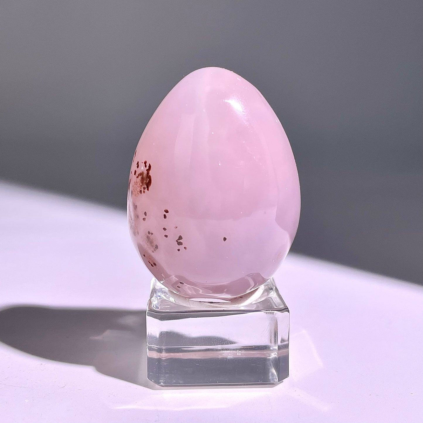 B662◇彩晶マシュマロ エッグ◇51×38×34mm◇天然石・鉱物・パワーストーン