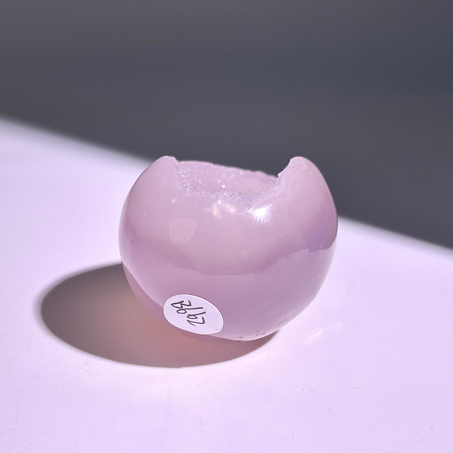 B662◇彩晶マシュマロ エッグ◇51×38×34mm◇天然石・鉱物・パワーストーン