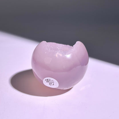 B662◇彩晶マシュマロ エッグ◇51×38×34mm◇天然石・鉱物・パワーストーン