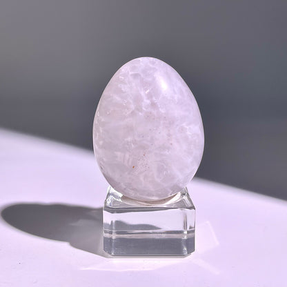 B664◇彩晶マシュマロ エッグ◇49×38×33mm◇天然石・鉱物・パワーストーン