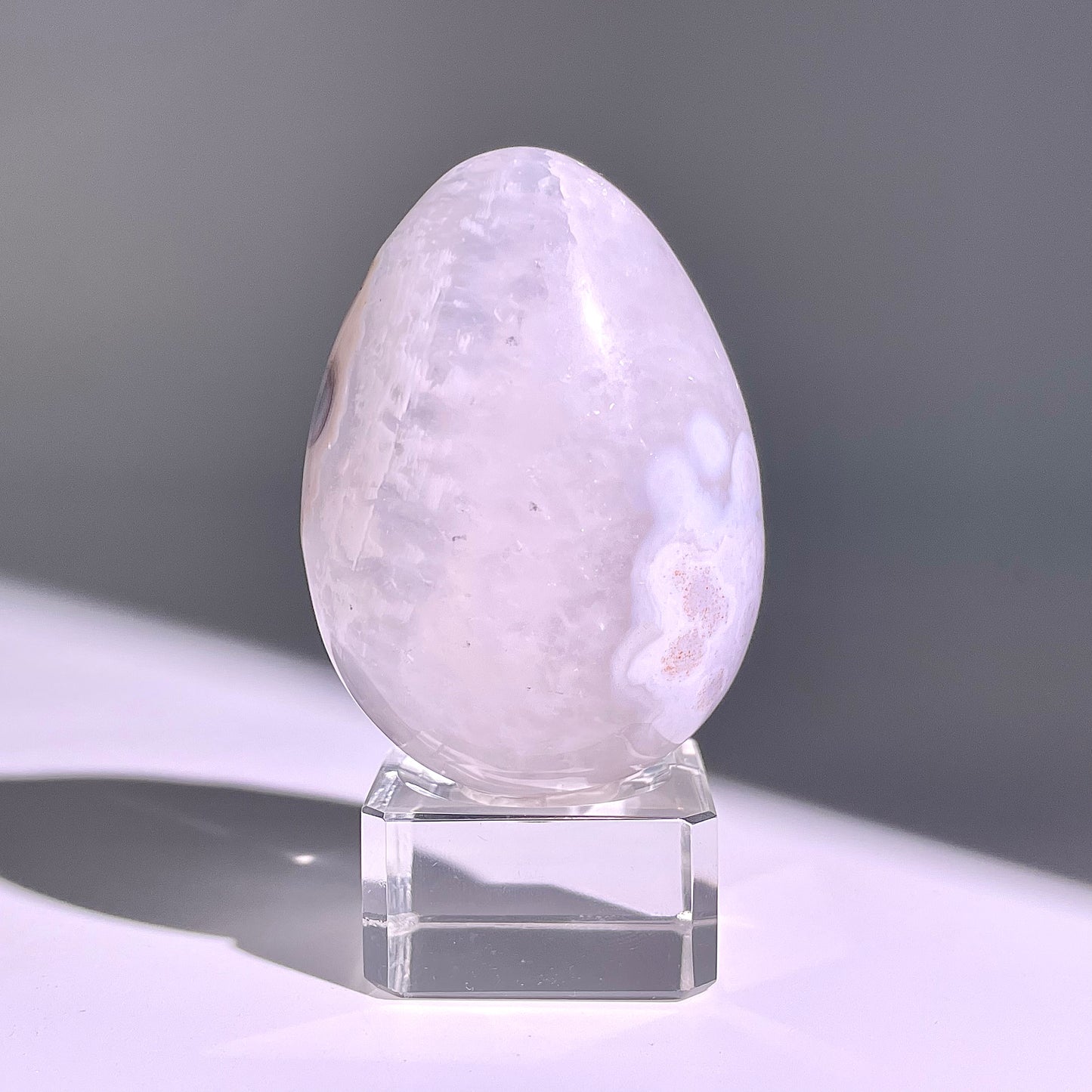 B666◇彩晶マシュマロ エッグ◇64×46×44mm◇天然石・鉱物・パワーストーン