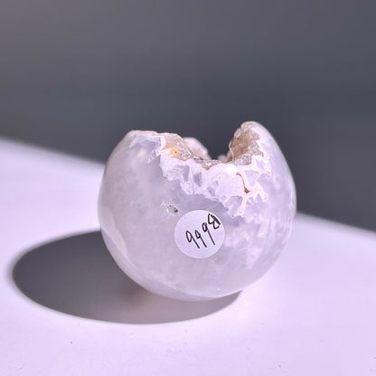 B666◇彩晶マシュマロ エッグ◇64×46×44mm◇天然石・鉱物・パワーストーン