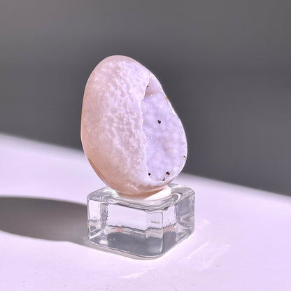 B668◇彩晶マシュマロ エッグ◇39×29×24mm◇天然石・鉱物・パワーストーン