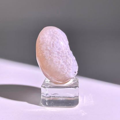 B668◇彩晶マシュマロ エッグ◇39×29×24mm◇天然石・鉱物・パワーストーン
