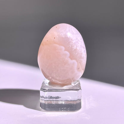 B668◇彩晶マシュマロ エッグ◇39×29×24mm◇天然石・鉱物・パワーストーン