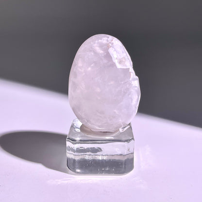 B669◇彩晶マシュマロ エッグ◇36×27×26mm◇天然石・鉱物・パワーストーン