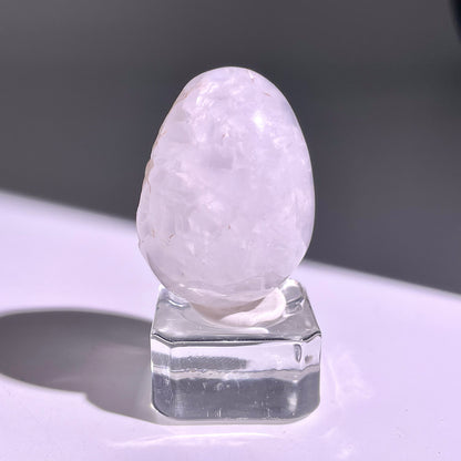 B669◇彩晶マシュマロ エッグ◇36×27×26mm◇天然石・鉱物・パワーストーン