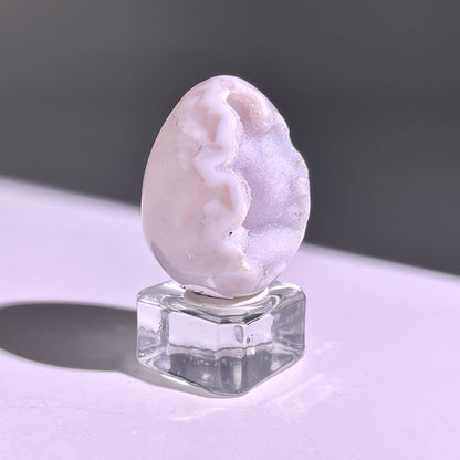 B670◇彩晶マシュマロ エッグ◇38×29×27mm◇天然石・鉱物・パワーストーン