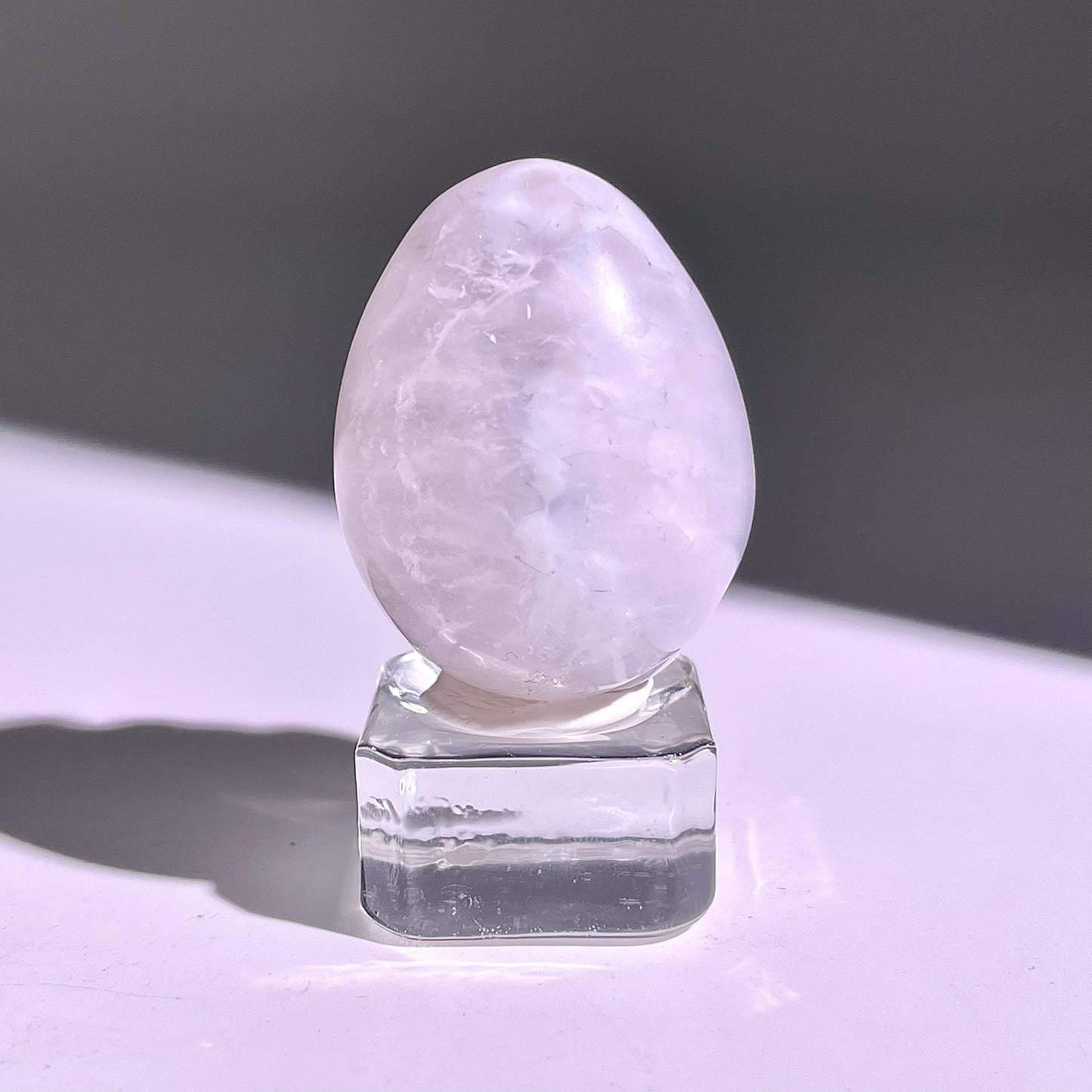 B670◇彩晶マシュマロ エッグ◇38×29×27mm◇天然石・鉱物・パワーストーン