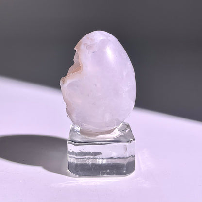 B670◇彩晶マシュマロ エッグ◇38×29×27mm◇天然石・鉱物・パワーストーン