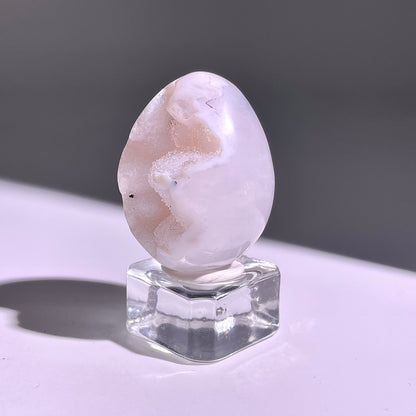 B670◇彩晶マシュマロ エッグ◇38×29×27mm◇天然石・鉱物・パワーストーン