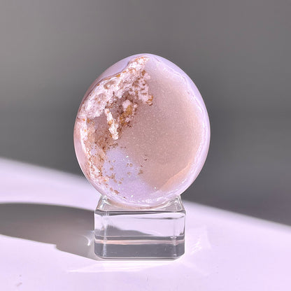 B672◇彩晶マシュマロ エッグ◇52×46×31mm◇天然石・鉱物・パワーストーン