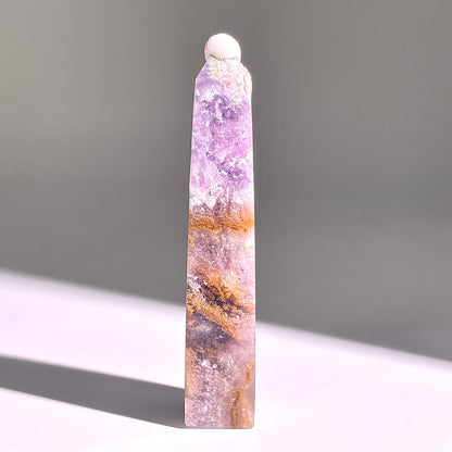 B699◇極光蛍石 ピラー◇65×7×3mm◇天然石・鉱物・パワーストーン