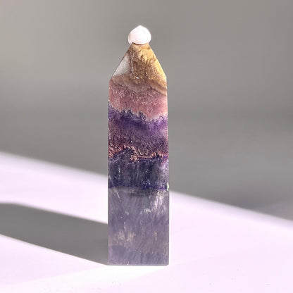 B701◇極光蛍石 ピラー◇64×15×10mm◇天然石・鉱物・パワーストーン