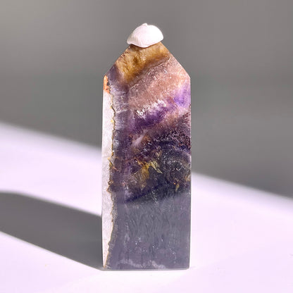 B702◇極光蛍石 ピラー◇51×13×7mm◇天然石・鉱物・パワーストーン