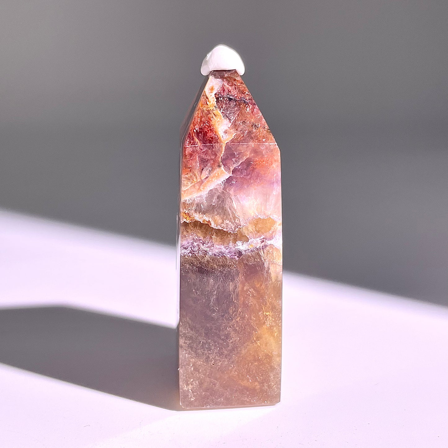 B706◇極光蛍石 ピラー◇54×17×10mm◇天然石・鉱物・パワーストーン