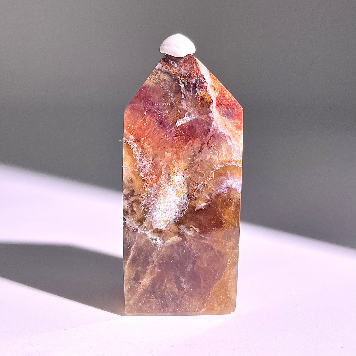 B706◇極光蛍石 ピラー◇54×17×10mm◇天然石・鉱物・パワーストーン