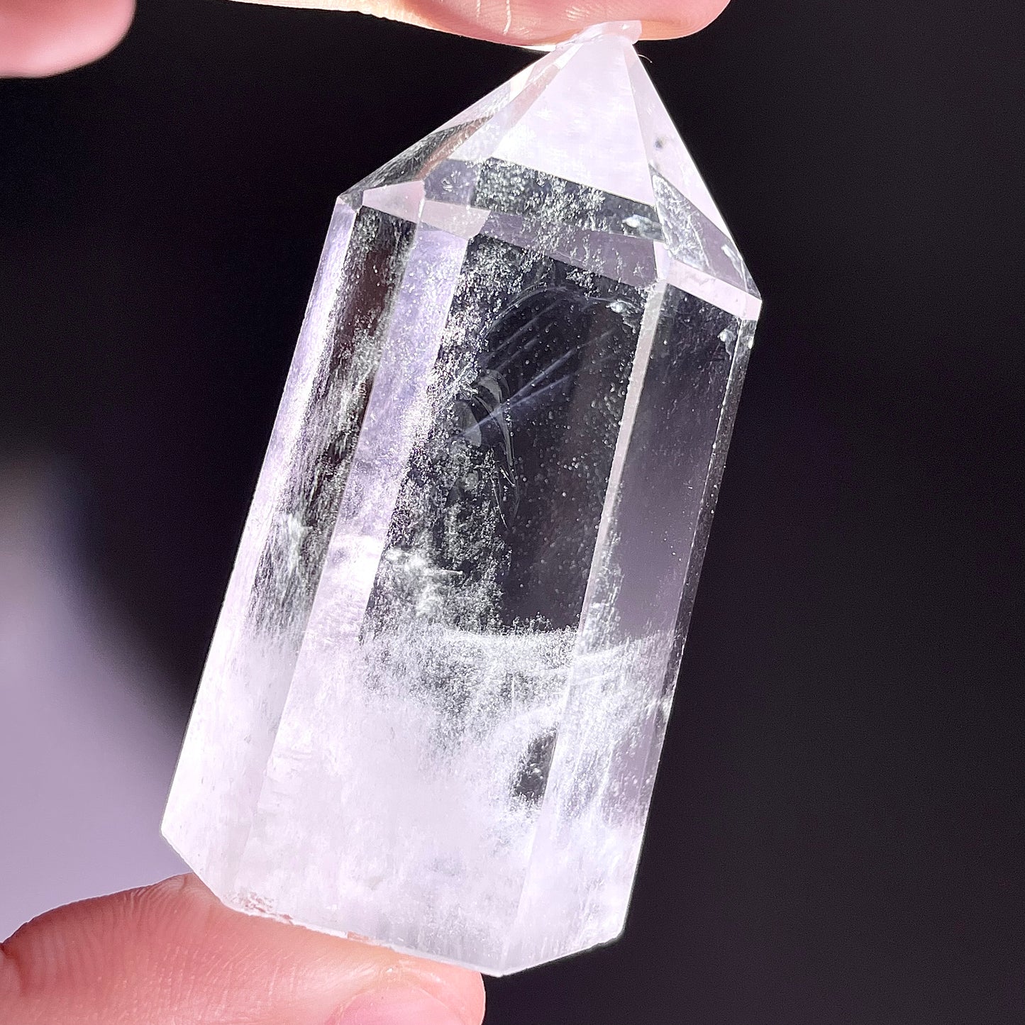 B712◇青い針の水晶 ピラー◇46×16×16mm◇天然石・鉱物・パワーストーン