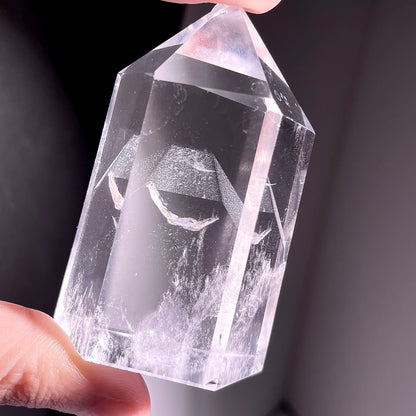 B713◇青い針の水晶 ピラー◇52×27×14mm◇天然石・鉱物・パワーストーン