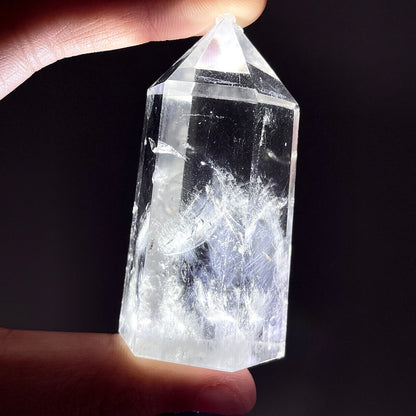 B714◇青い針の水晶 ピラー◇52×18×17mm◇天然石・鉱物・パワーストーン