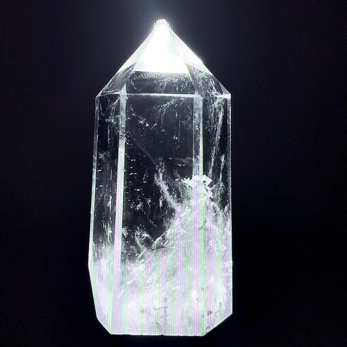 B717◇青い針の水晶 ピラー◇54×21×16mm◇天然石・鉱物・パワーストーン