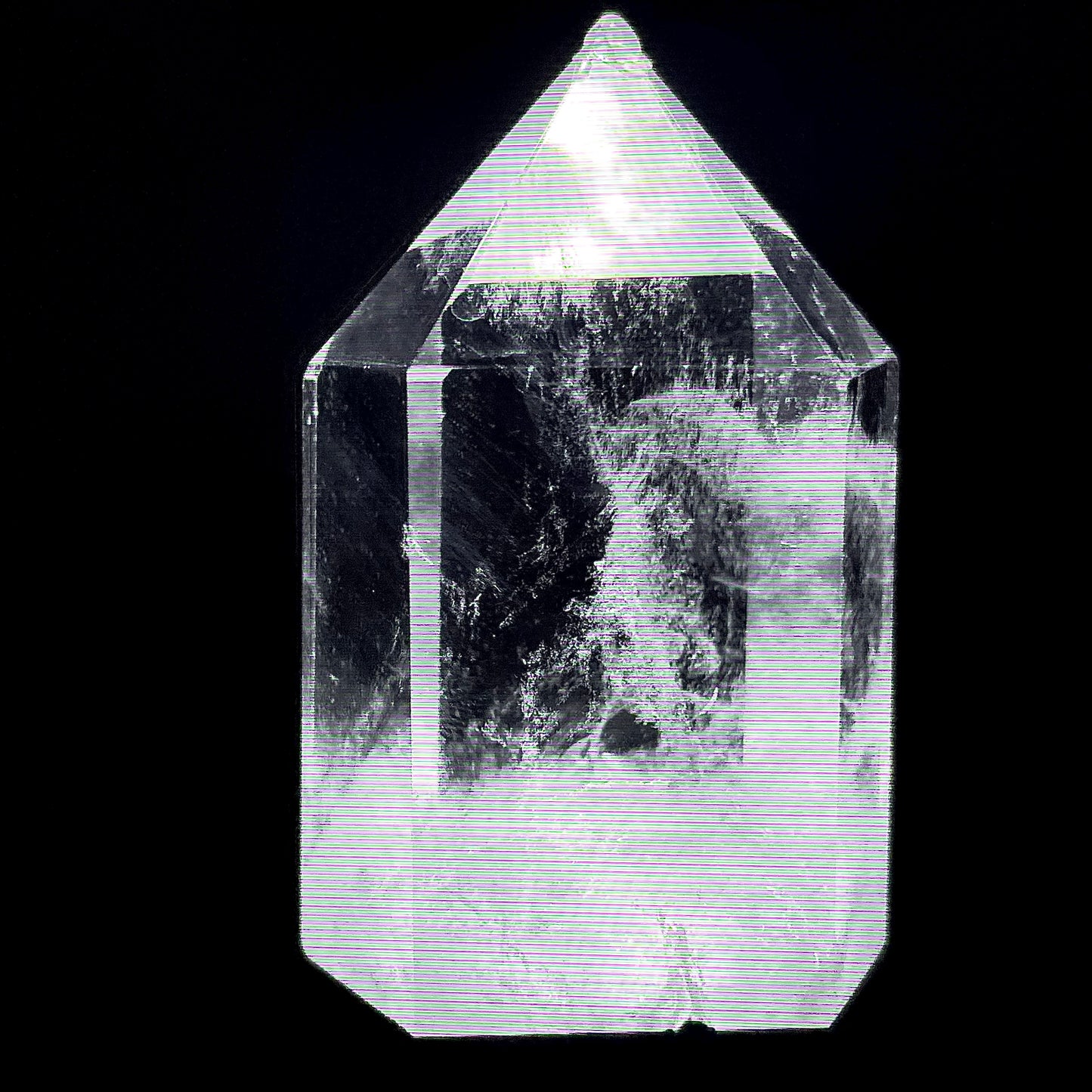 B718◇青い針の水晶 ピラー◇52×28×17mm◇天然石・鉱物・パワーストーン