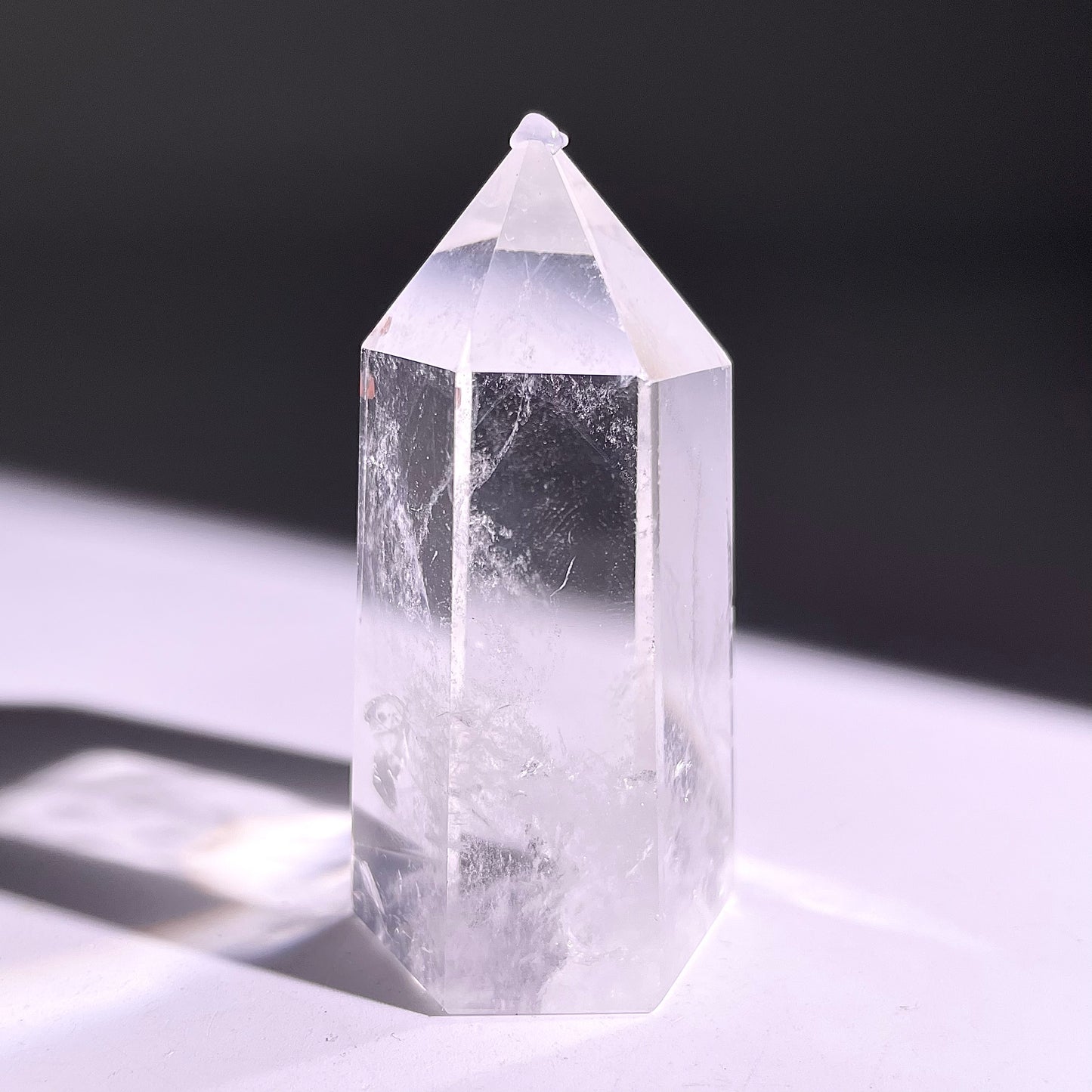 B720◇青い針の水晶 ピラー◇48×20×15mm◇天然石・鉱物・パワーストーン