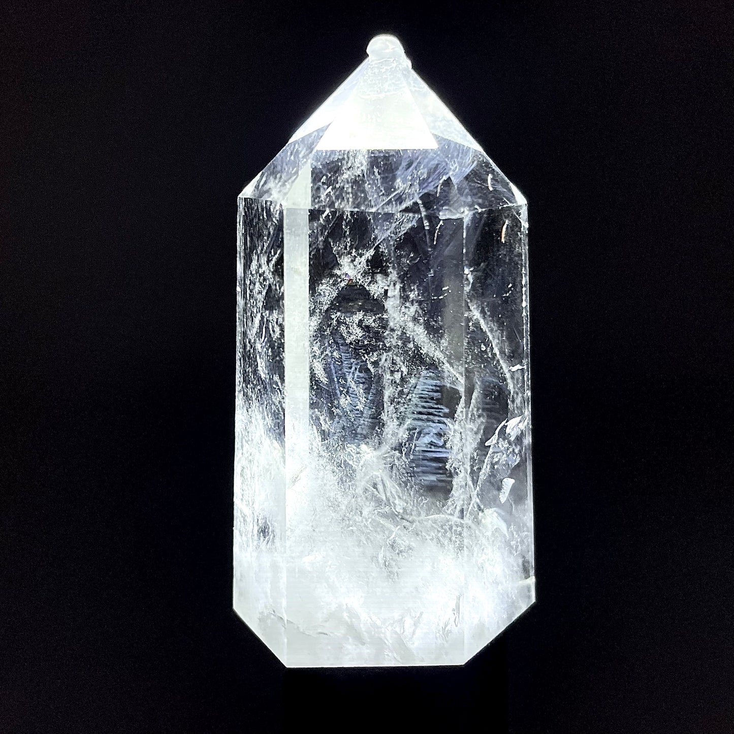 B720◇青い針の水晶 ピラー◇48×20×15mm◇天然石・鉱物・パワーストーン