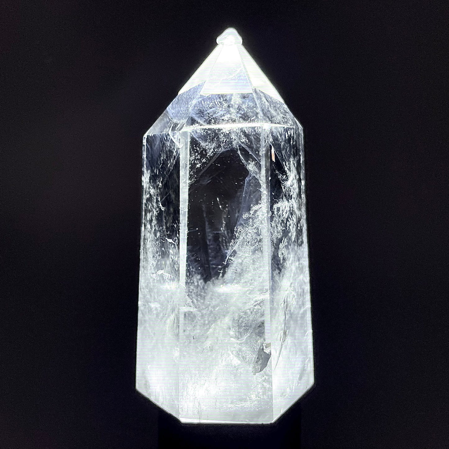 B720◇青い針の水晶 ピラー◇48×20×15mm◇天然石・鉱物・パワーストーン
