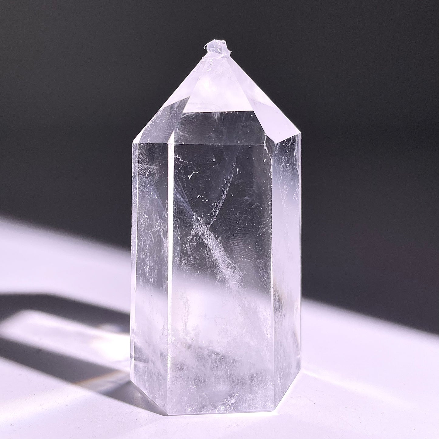 B721◇青い針の水晶 ピラー◇54×26×16mm◇天然石・鉱物・パワーストーン