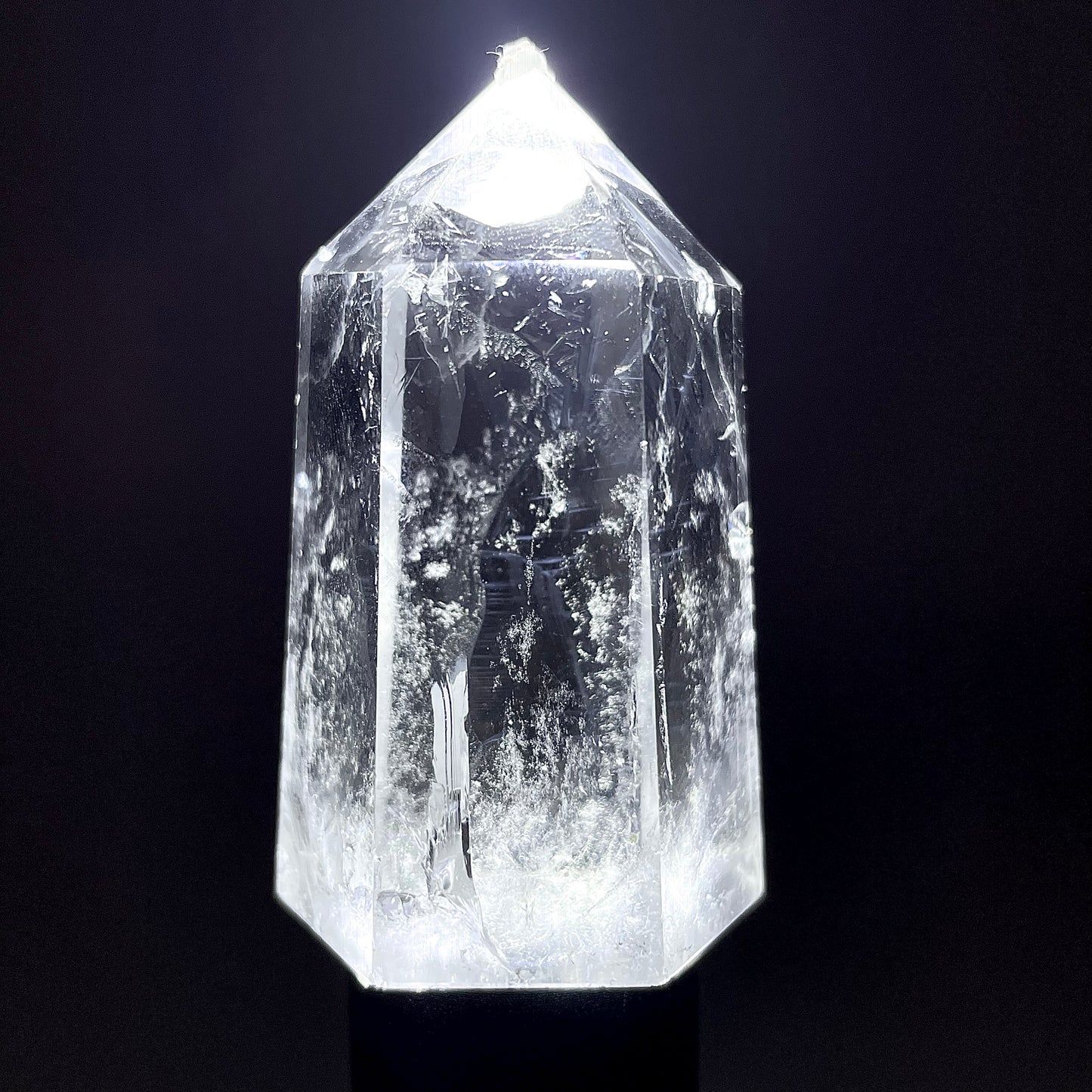 B722◇青い針の水晶 ピラー◇46×21×19mm◇天然石・鉱物・パワーストーン