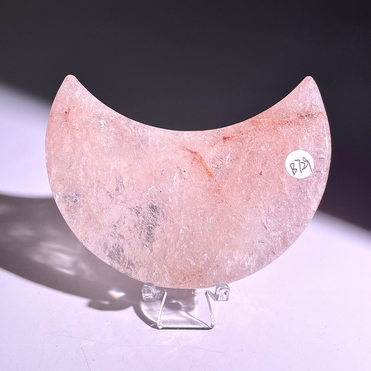 B729◇ピンクアゼツライト  ムーン◇90×45×1mm◇天然石・鉱物・パワーストーン