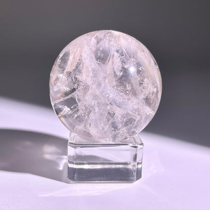 B749◇水晶アゼツライト ボール◇36×36×36mm◇天然石・鉱物・パワーストーン