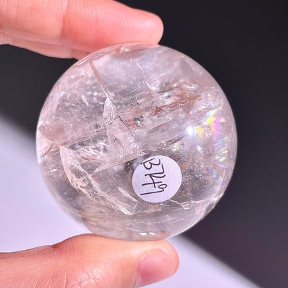 B749◇水晶アゼツライト ボール◇36×36×36mm◇天然石・鉱物・パワーストーン