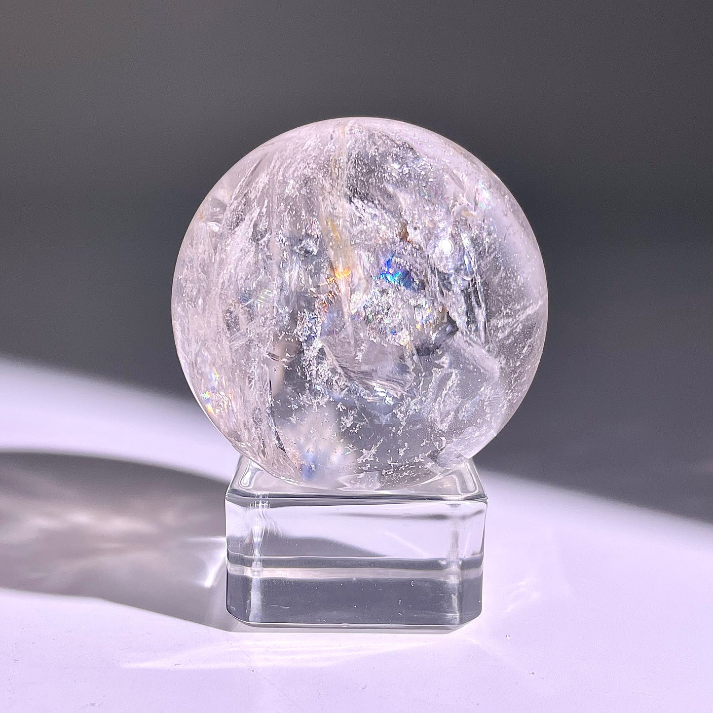 B750◇水晶アゼツライト ボール◇34×34×34mm◇天然石・鉱物・パワーストーン