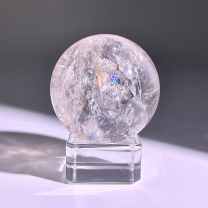B750◇水晶アゼツライト ボール◇34×34×34mm◇天然石・鉱物・パワーストーン