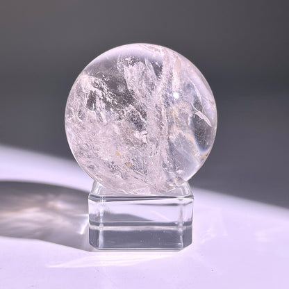 B750◇水晶アゼツライト ボール◇34×34×34mm◇天然石・鉱物・パワーストーン