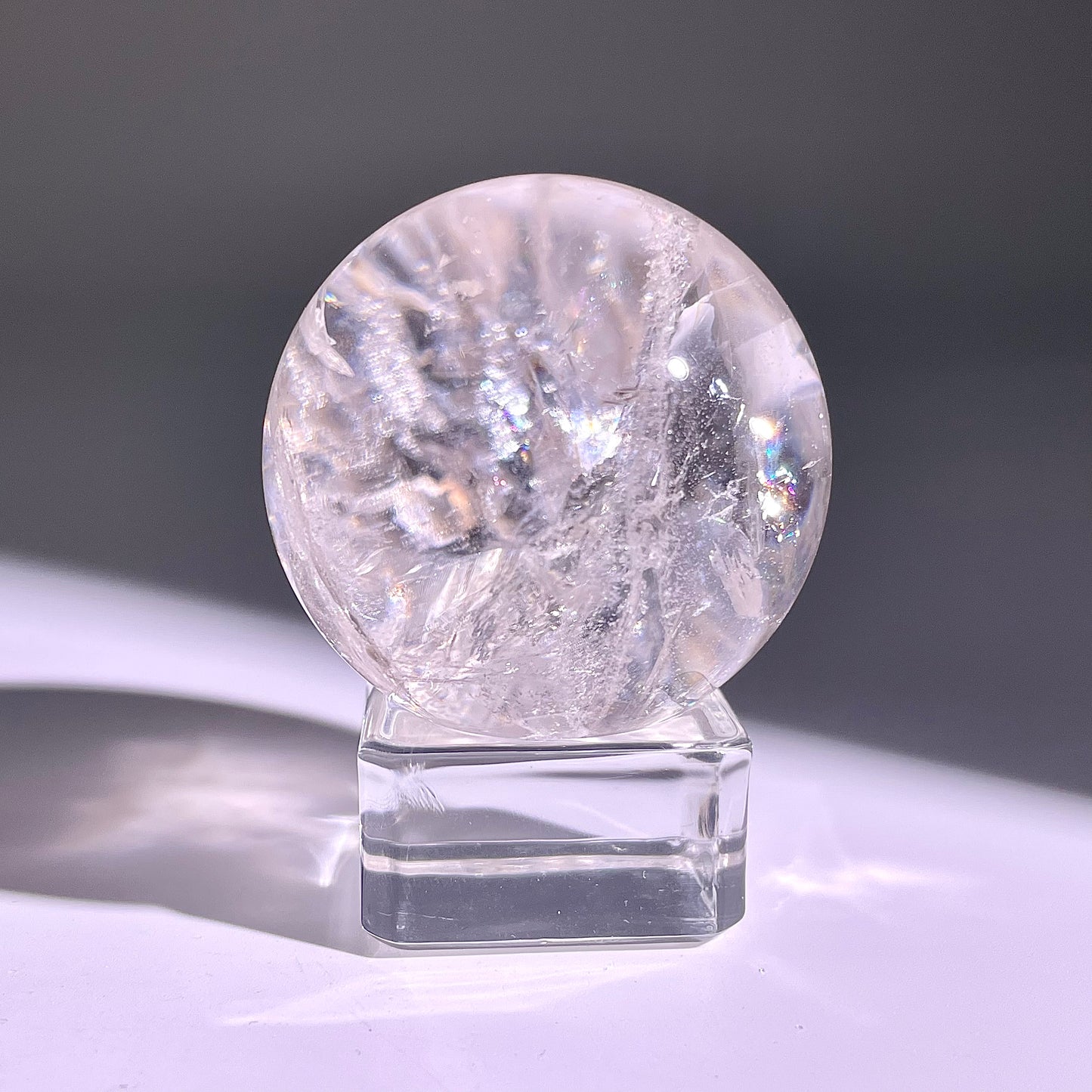 B750◇水晶アゼツライト ボール◇34×34×34mm◇天然石・鉱物・パワーストーン