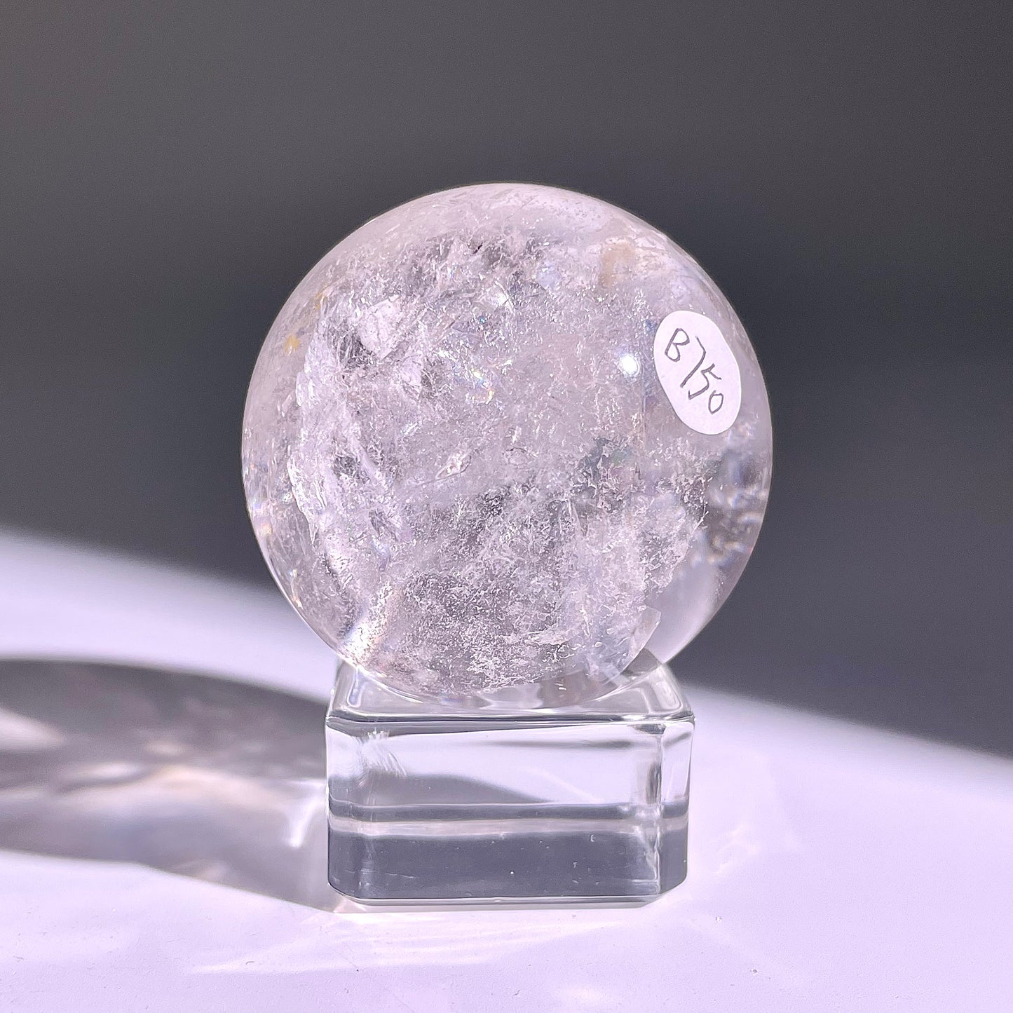 B750◇水晶アゼツライト ボール◇34×34×34mm◇天然石・鉱物・パワーストーン