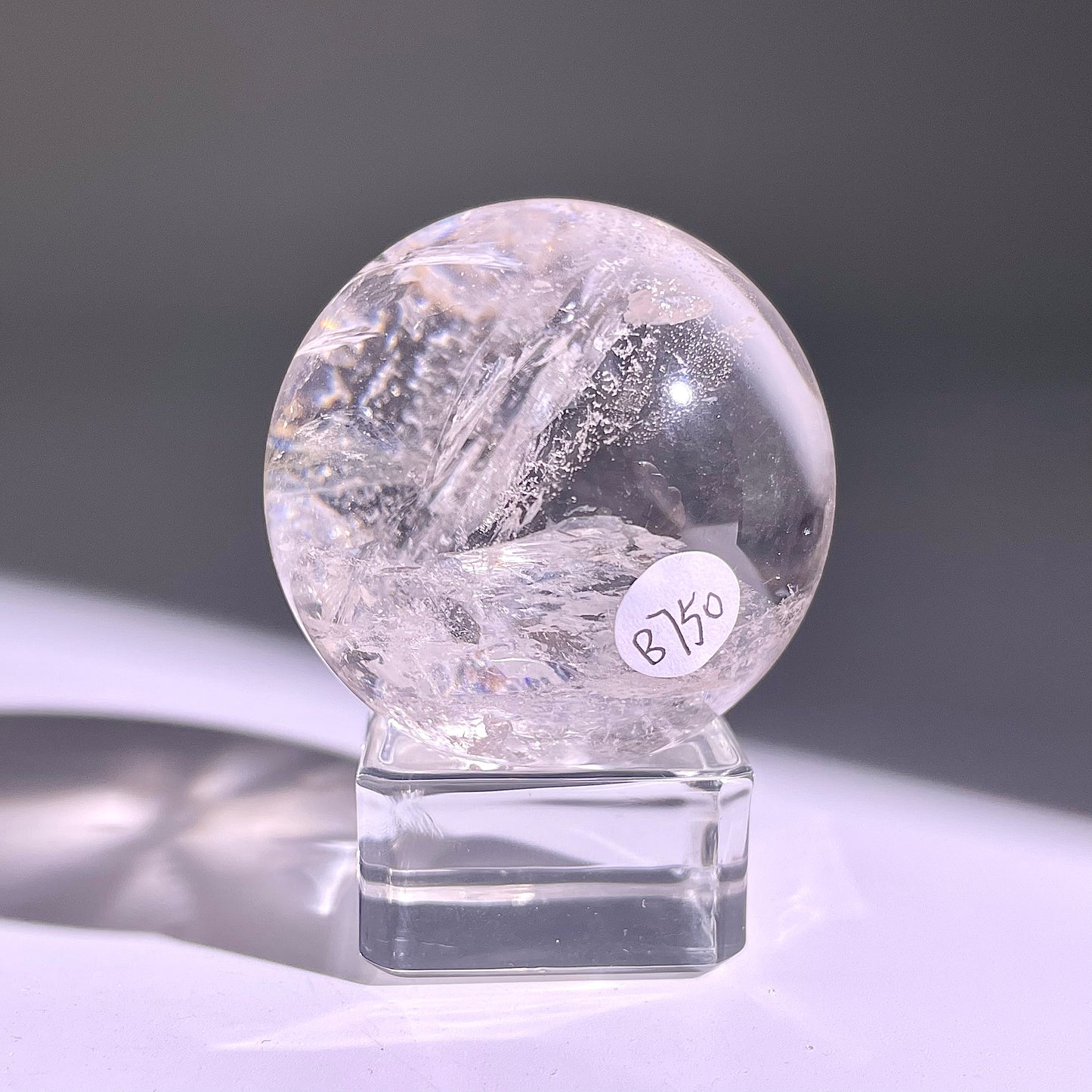 B750◇水晶アゼツライト ボール◇34×34×34mm◇天然石・鉱物・パワーストーン