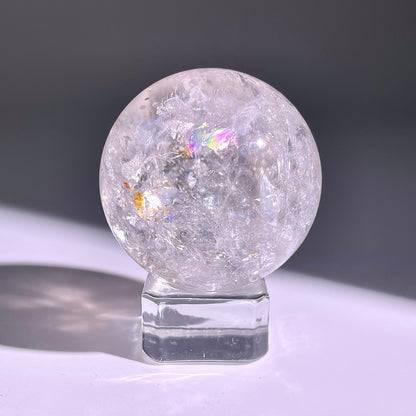 B751◇水晶アゼツライト ボール◇33×33×33mm◇天然石・鉱物・パワーストーン