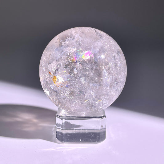 B751◇水晶アゼツライト ボール◇33×33×33mm◇天然石・鉱物・パワーストーン