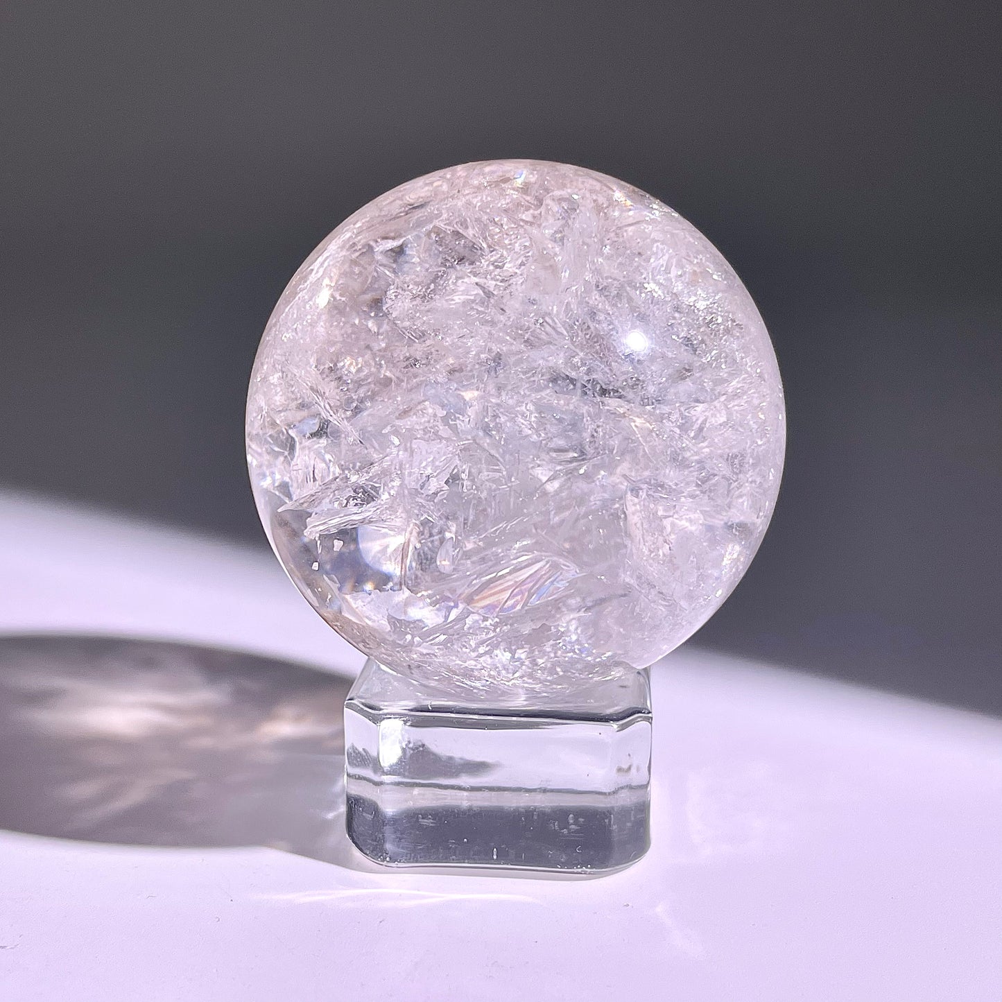 B751◇水晶アゼツライト ボール◇33×33×33mm◇天然石・鉱物・パワーストーン
