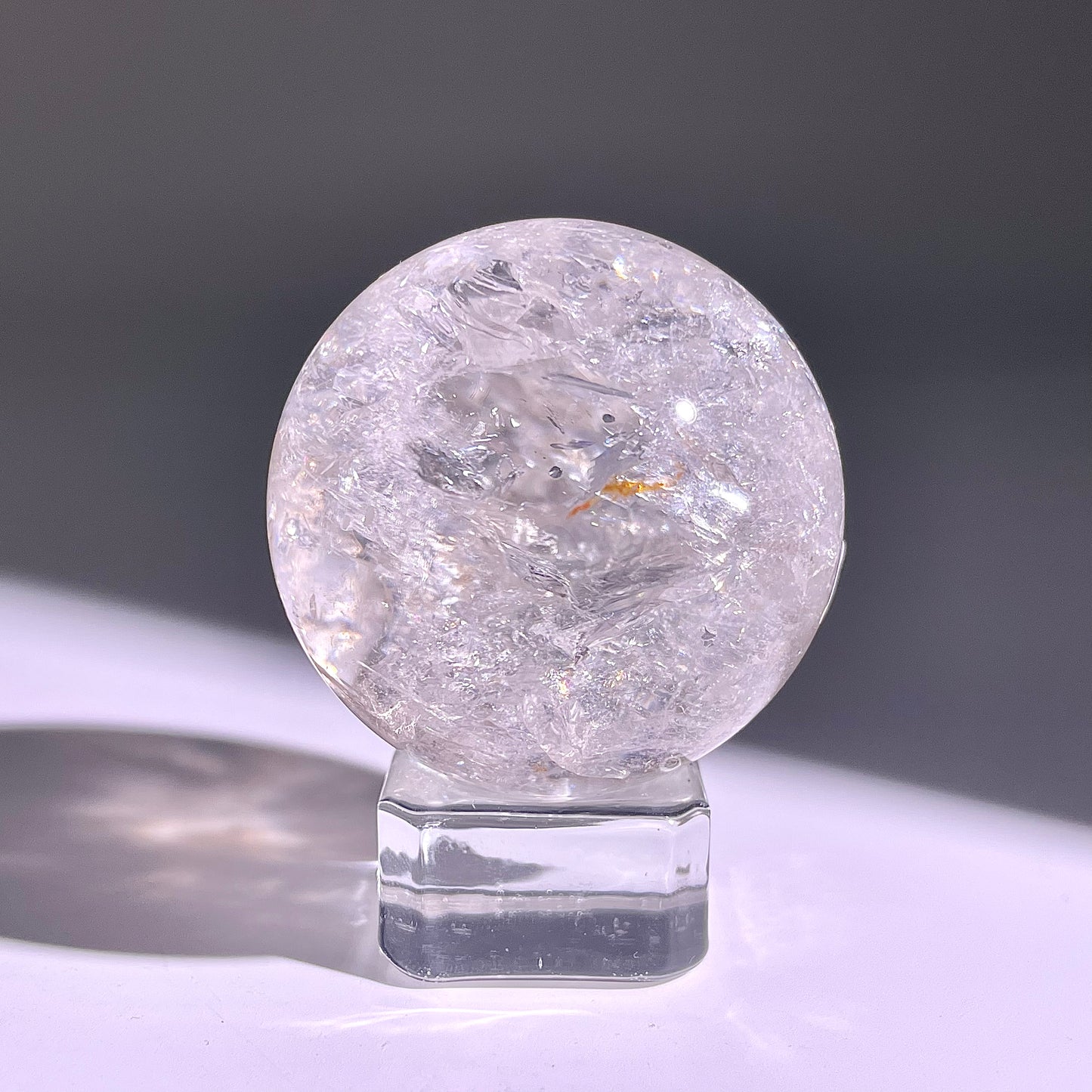 B751◇水晶アゼツライト ボール◇33×33×33mm◇天然石・鉱物・パワーストーン