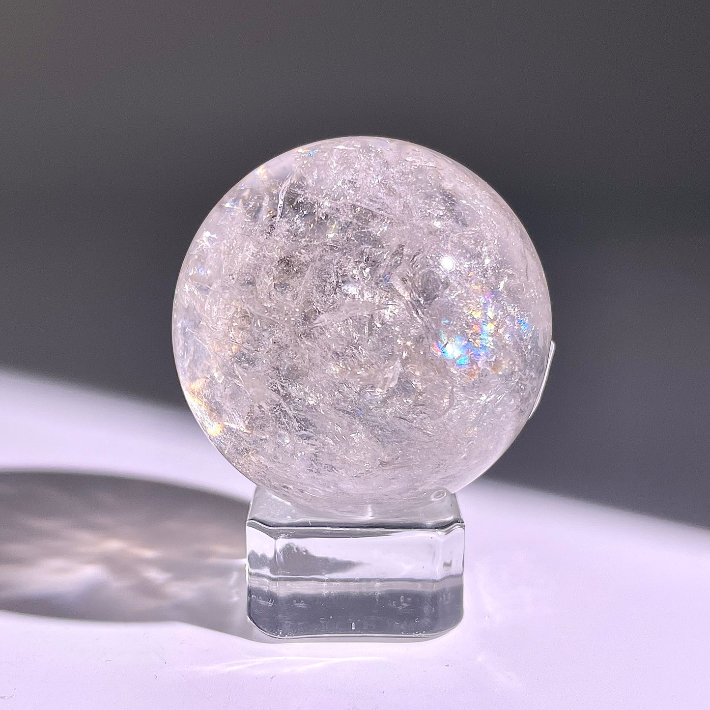 B751◇水晶アゼツライト ボール◇33×33×33mm◇天然石・鉱物・パワーストーン