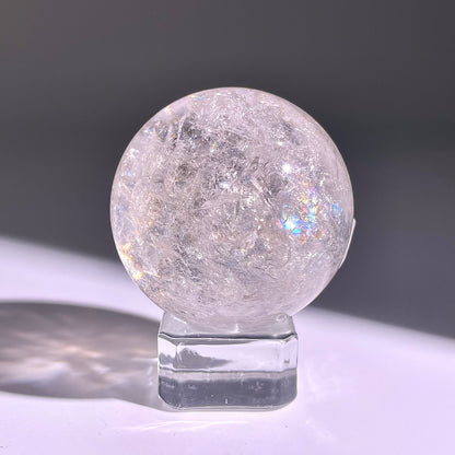 B751◇水晶アゼツライト ボール◇33×33×33mm◇天然石・鉱物・パワーストーン