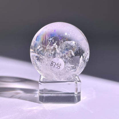 B753◇水晶アゼツライト ボール◇34×34×34mm◇天然石・鉱物・パワーストーン